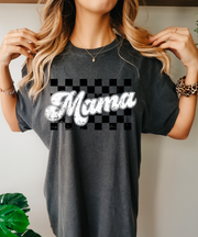 Checkered Mama Shirt, Retro Mama Shirt, Mother’s Day Gift, Mom Life Shirt, Motherhood Shirt, Mom Sweatshirt, Mom Gift, Comfort Colors® Tee