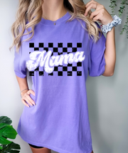Checkered Mama Shirt, Retro Mama Shirt, Mother’s Day Gift, Mom Life Shirt, Motherhood Shirt, Mom Sweatshirt, Mom Gift, Comfort Colors® Tee